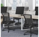 Yaheetech Bürostuhl Schwarz Mesh Höhenverstellbar mit Wippfunktion Bild 1