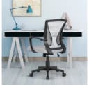 Yaheetech Bürostuhl Grau Höhenverstellbar mit Wippfunktion Bild 1