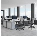 Yaheetech Bürostuhl Höhenverstellbarer Chefsessel Ergonomischer Drehstuhl Mesh-Gewebe Bild 1