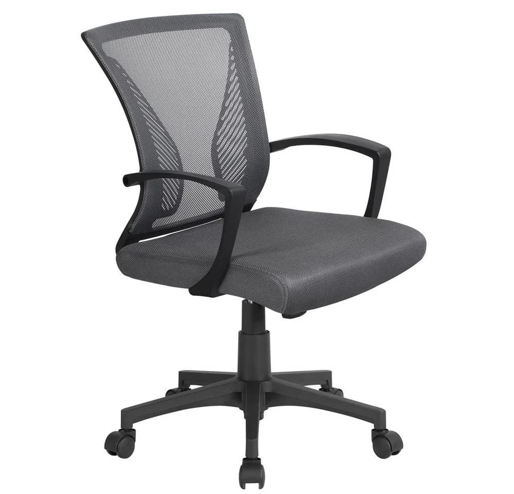 Yaheetech Bürostuhl Höhenverstellbarer Chefsessel Ergonomischer Drehstuhl Mesh-Gewebe - Bild 2