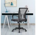 Yaheetech Bürostuhl Höhenverstellbarer Chefsessel Ergonomischer Drehstuhl Mesh-Gewebe Bild 4
