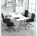 Yaheetech Bürostuhl höhenverstellbar Schwarz mit Armlehnen Bild 4