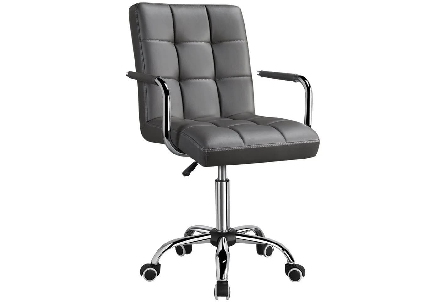Yaheetech Drehstuhl Grau Höhenverstellbar Chefsessel Ergonomisch - Bild 2