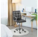 Yaheetech Drehstuhl Grau Höhenverstellbar Chefsessel Ergonomisch Bild 3