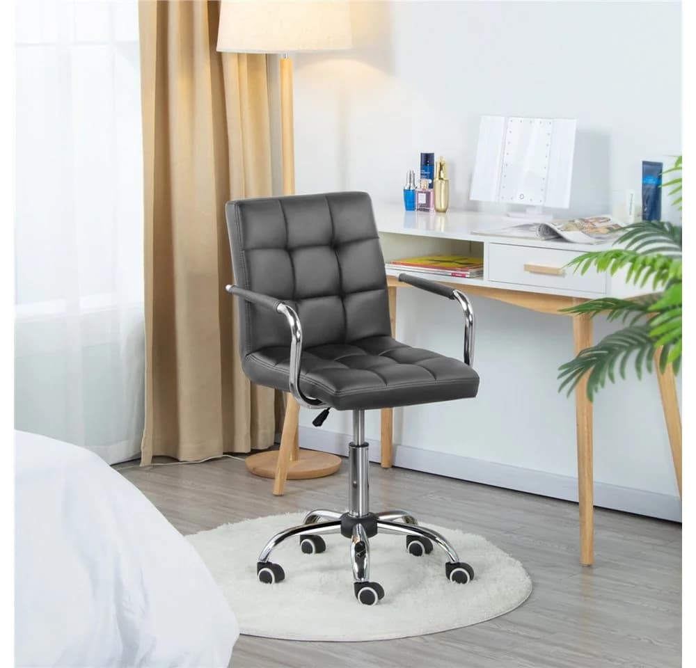 Yaheetech Drehstuhl Grau Höhenverstellbar Chefsessel Ergonomisch - Bild 3