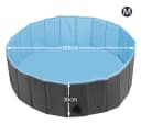 Yaheetech Hundepool Faltbar Schwarz PVC & Polypropylen Bild 3