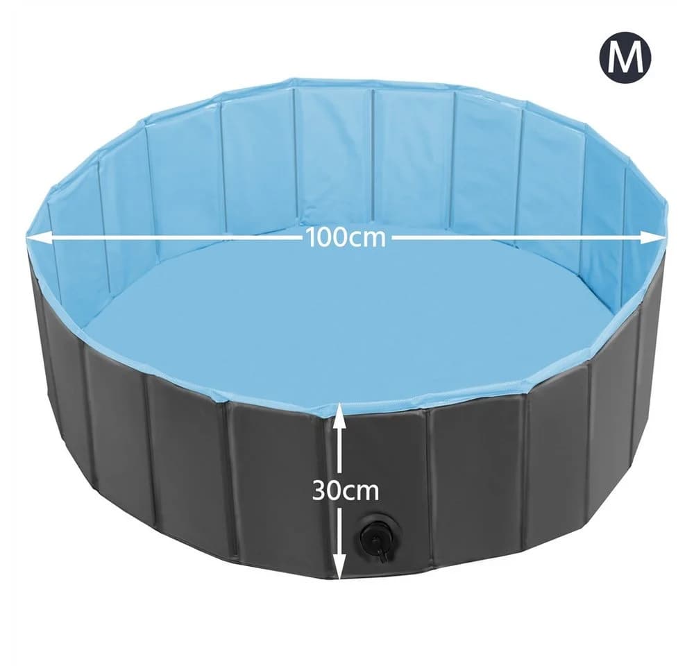 Yaheetech Hundepool Faltbar Schwarz PVC & Polypropylen - Bild 3