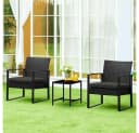 Yaheetech Balkonset 3-teilig Terrassenmöbel-Set Polyrattan Bild 1