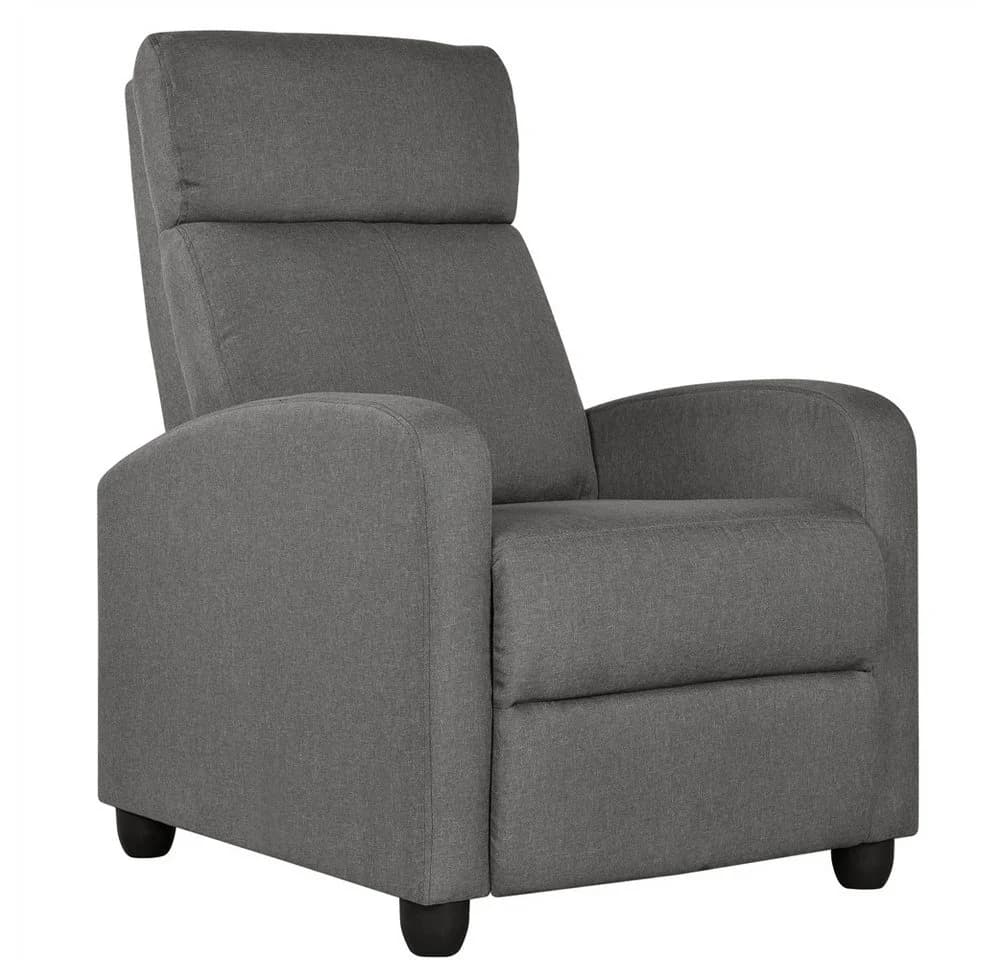 Relaxsessel, Loungesessel, Fernsehsessel aus Metall und Leinenstoff - Bild 2