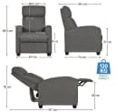 Relaxsessel, Loungesessel, Fernsehsessel aus Metall und Leinenstoff Bild 4