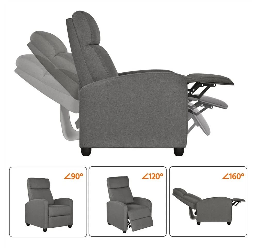 Relaxsessel, Loungesessel, Fernsehsessel aus Metall und Leinenstoff - Bild 5