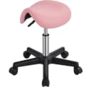 Yaheetech Sattelhocker Höhenverstellbar Rosa mit 5 Rollen Bild 2