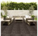 Yaheetech Terrassenfliesen 27 Stück 30x30 cm Tannenholz Schwarz Bild 1