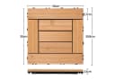 Yaheetech Holzfliesen 27 Stück 30x30 cm Terrassenfliesen Set Bodenfliesen Bild 4