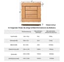 Yaheetech Holzfliesen 27 Stück 30x30 cm Terrassenfliesen Set Bodenfliesen Bild 5
