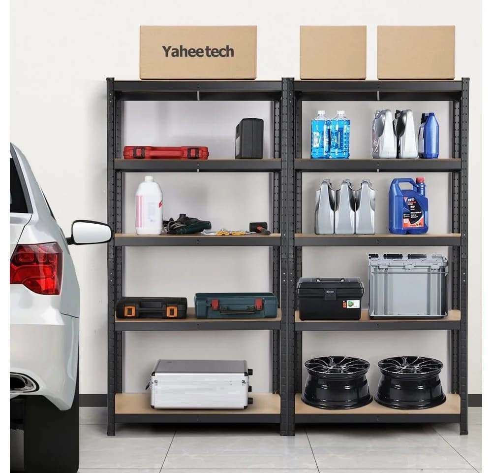Yaheetech Schwerlastregal 5 Böden Kellerregal Standregal 875kg