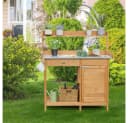 Yaheetech Pflanztisch Garten mit Schubladen & Unterschrank Holz Bild 3