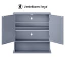 Yaheetech Spiegelschrank Grau mit Spiegeltür & Verstellbarem Regal Bild 5