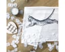 17,30 Hamburg Geschirrtuch Katze Grau Siebdruck 50x70cm Bild 1
