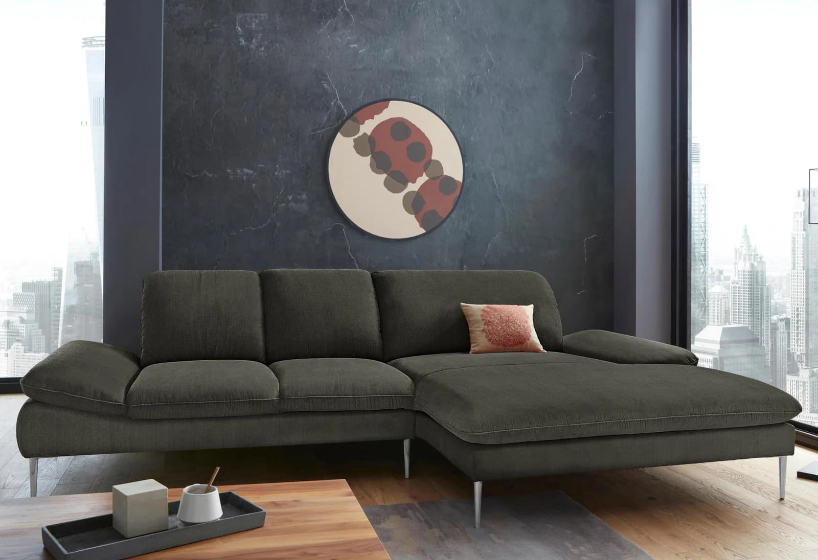 W.SCHILLIG Ecksofa enjoy&MORE mit Sitztiefenverstellung grün