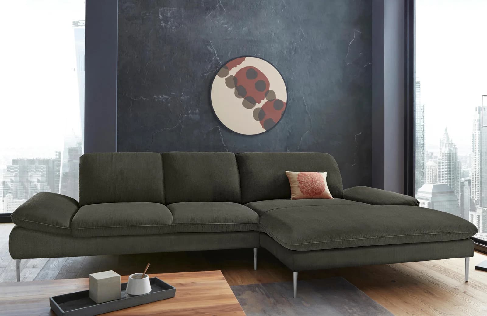W.SCHILLIG Ecksofa enjoy&MORE grün mit Sitztiefenverstellung