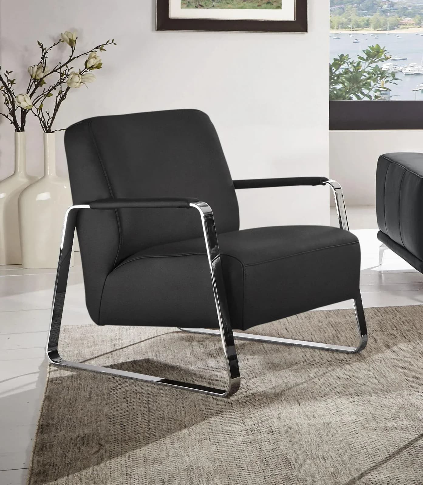 W.SCHILLIG quadroo Cocktailsessel Anthrazit Modern
