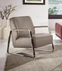 W.SCHILLIG Cocktailsessel quadroo mit Lederbezug und Chromgestell Bild 5