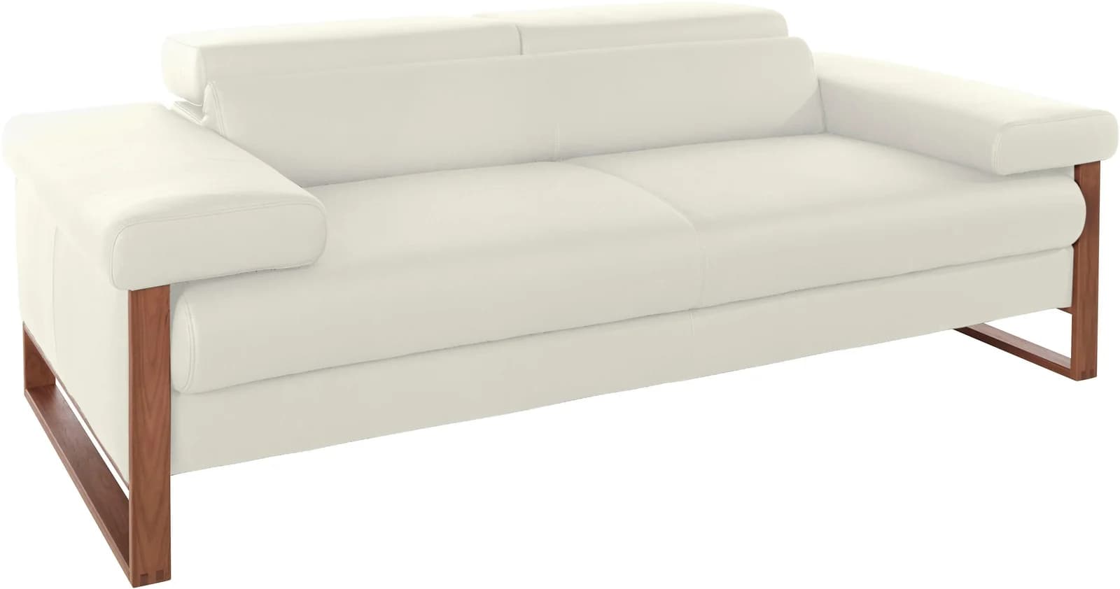 W.SCHILLIG finn 2-Sitzer Sofa Weiß Motorisch Verstellbar