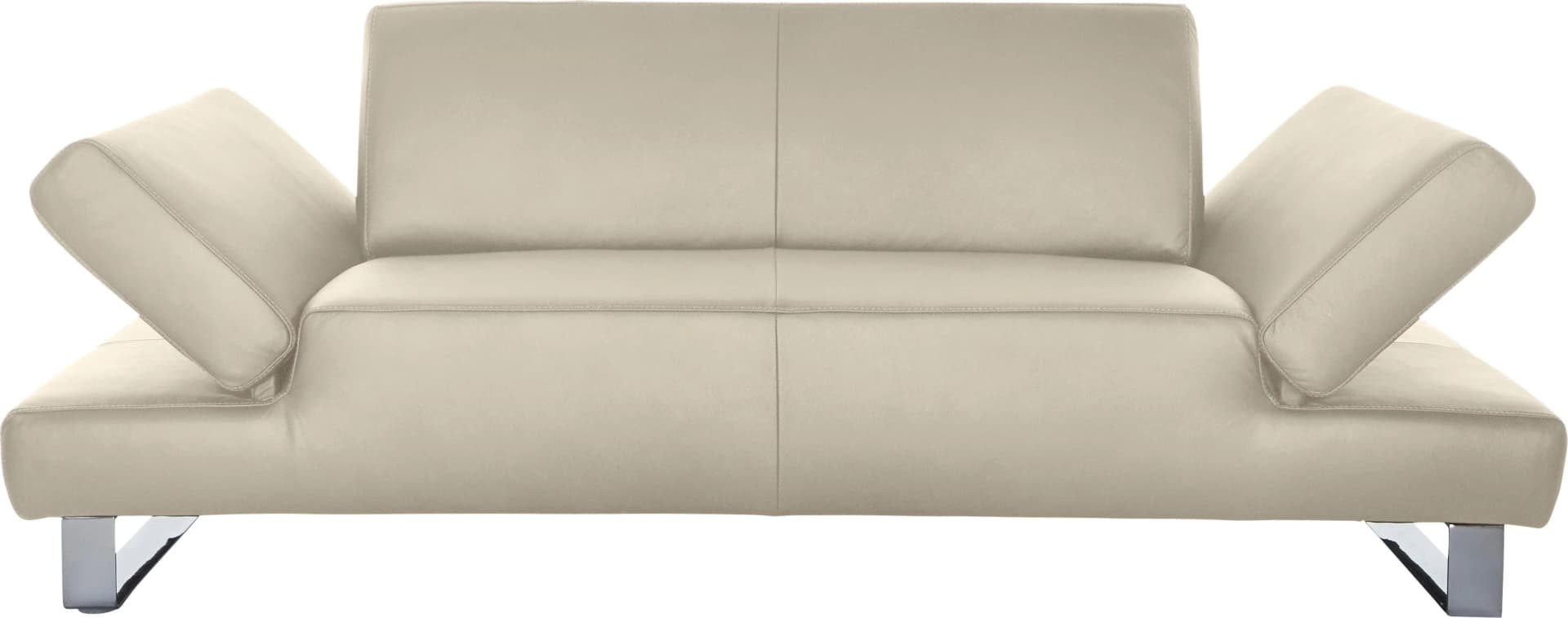 W.SCHILLIG taboo 2-Sitzer Sofa Eisgrau mit Armlehnenverstellung