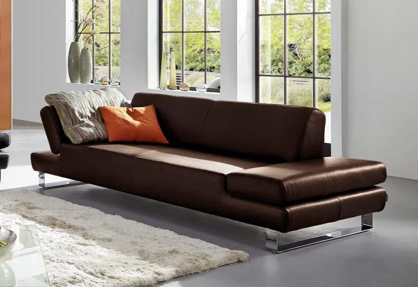 W.SCHILLIG 3-Sitzer Sofa "taboo" Mocca Z69 Leder
