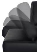 W.SCHILLIG taboo 3-Sitzer Designsofa Schwarz Longlife Xtra-Leder Bild 4