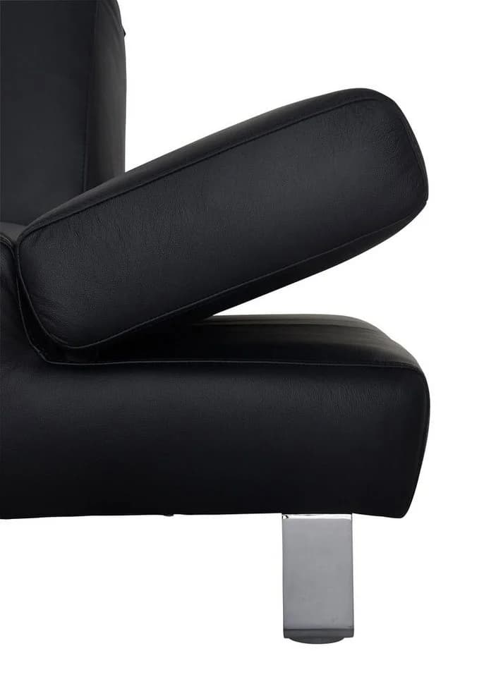 W.SCHILLIG taboo 3-Sitzer Designsofa Schwarz Longlife Xtra-Leder - Bild 5