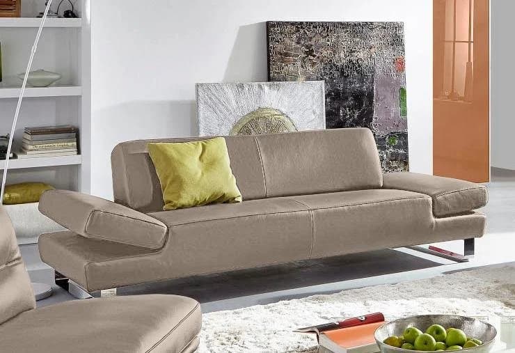 W.SCHILLIG taboo 2-Sitzer Sofa Leder Braun Stone Z59 - Bild 3