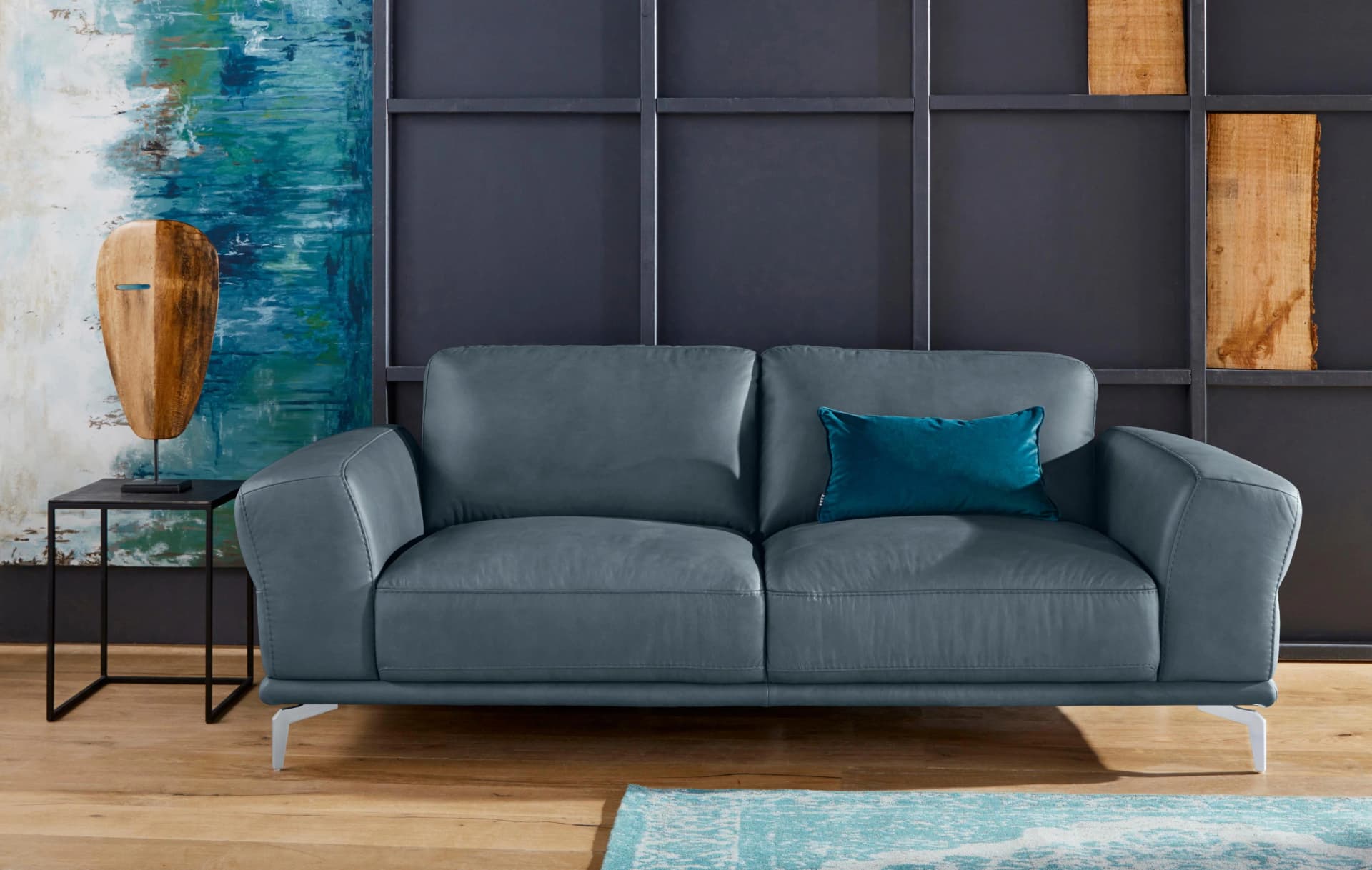 W.SCHILLIG 2,5-Sitzer Montanaa Blau Sofa
