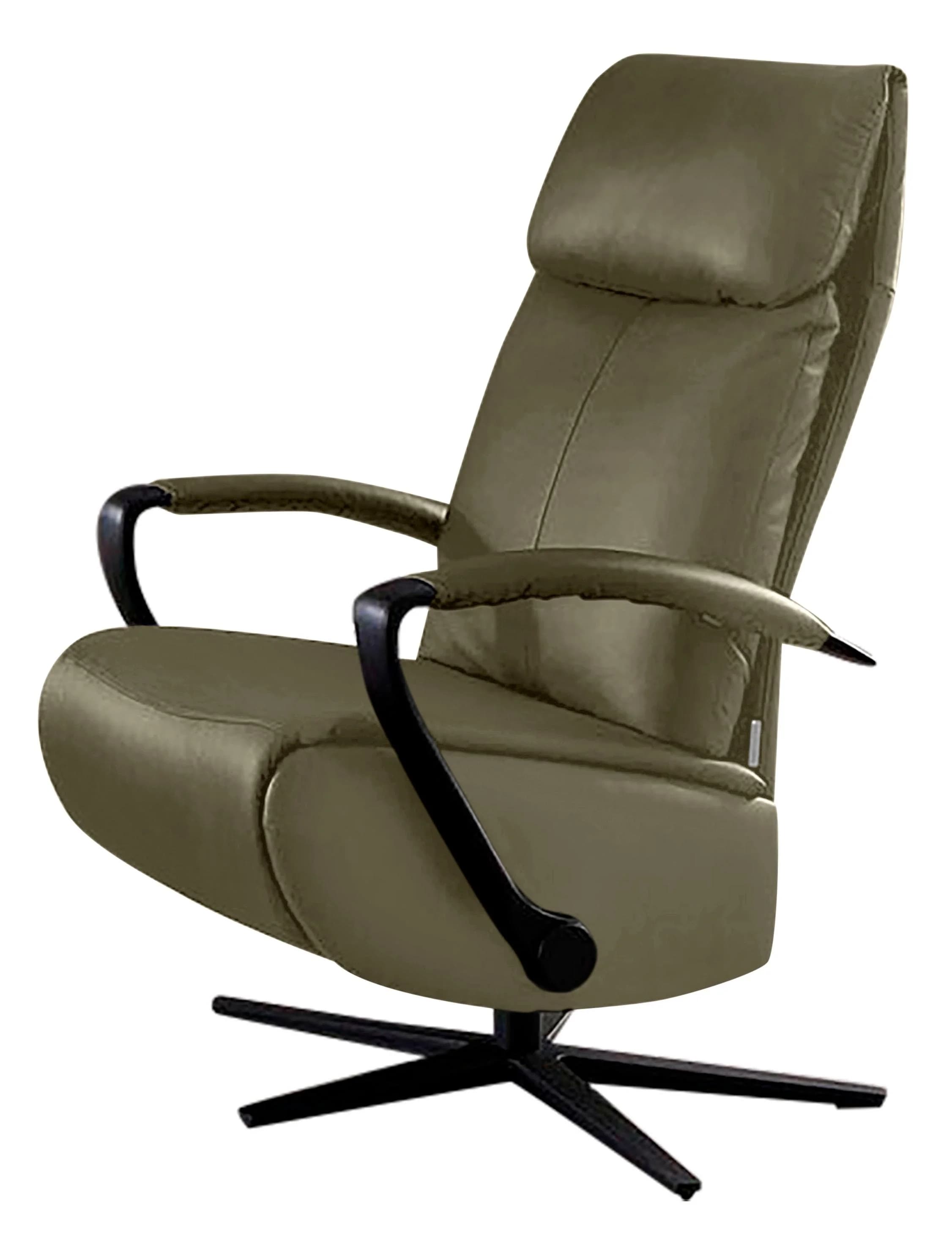 W.SCHILLIG Relaxsessel rumbaa Grün Camouflage Leder