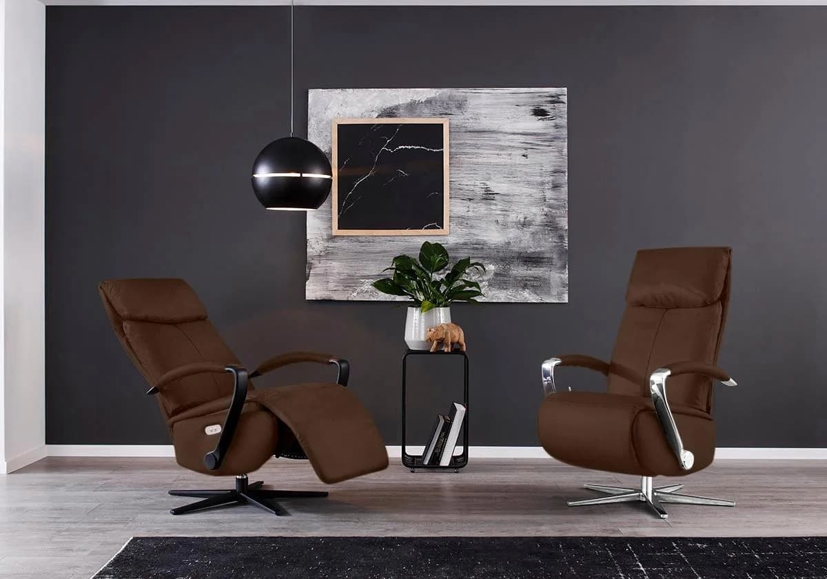 W.SCHILLIG Relaxsessel rumbaa braun mit Doppelmotor
