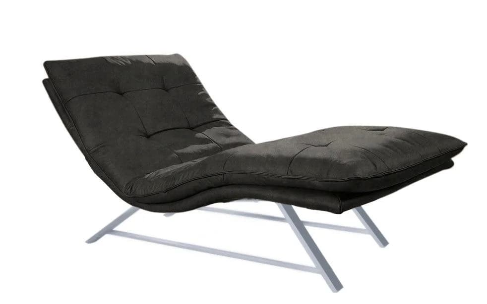 W.SCHILLIG Relaxliege daily dreams Anthrazit Leder mit Doppelmotor