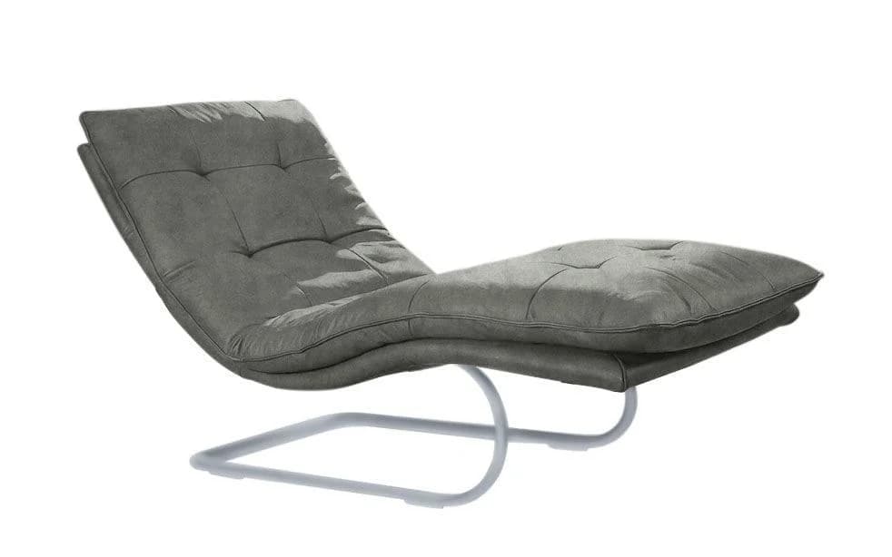 W.SCHILLIG Relaxliege daily dreams Grau Stoff S37 mit Kopfteilverstellung