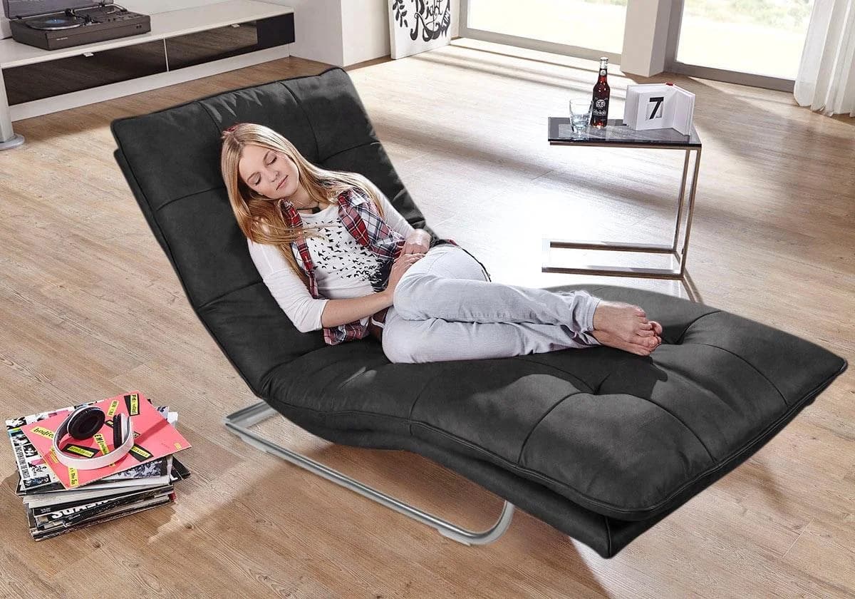 W.SCHILLIG Relaxliege daily dreams Anthrazit mit Motor