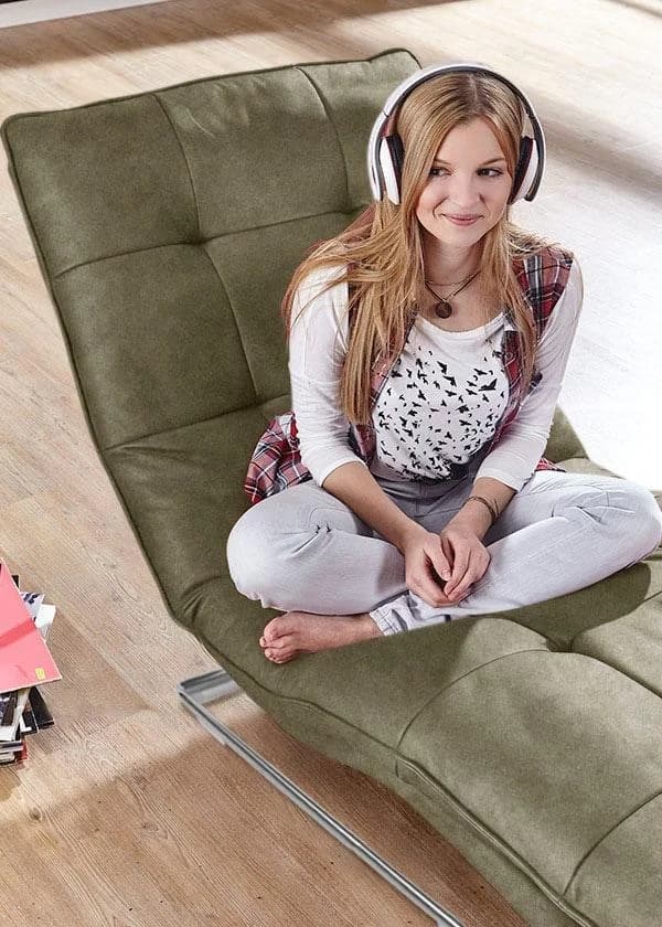 W.SCHILLIG Relaxliege daily dreams Camouflage Leder mit Motor