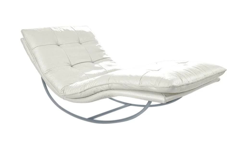 W.SCHILLIG Relaxliege daily dreams Weiß Longlife Xtra-Leder