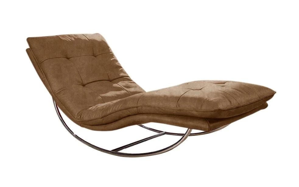 W.SCHILLIG Relaxliege daily dreams Braun Leder Vintage-Look