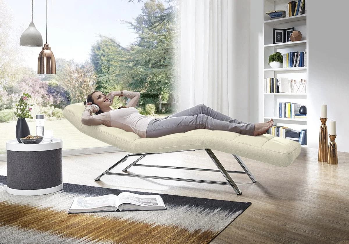 W.SCHILLIG Relaxliege daily dreams Beige Stoff