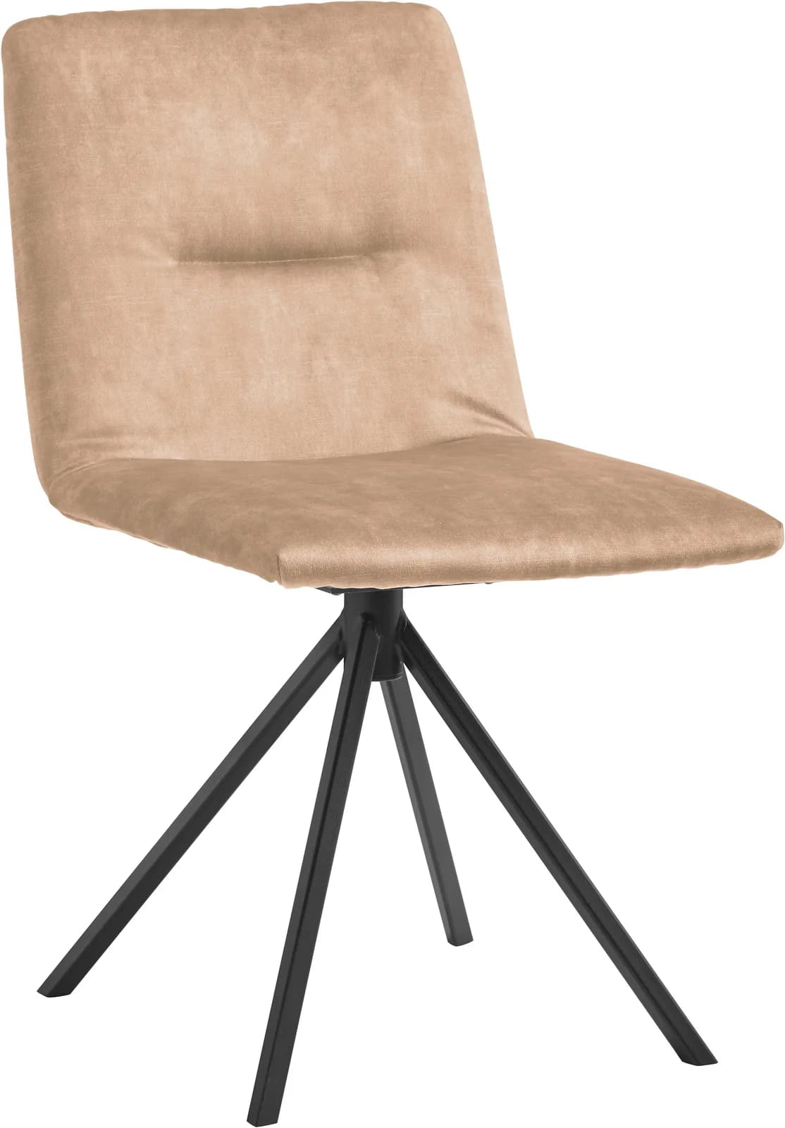 Musterring Polsterstuhl JustB SP500 Beige Veloursstoff Stativgestell