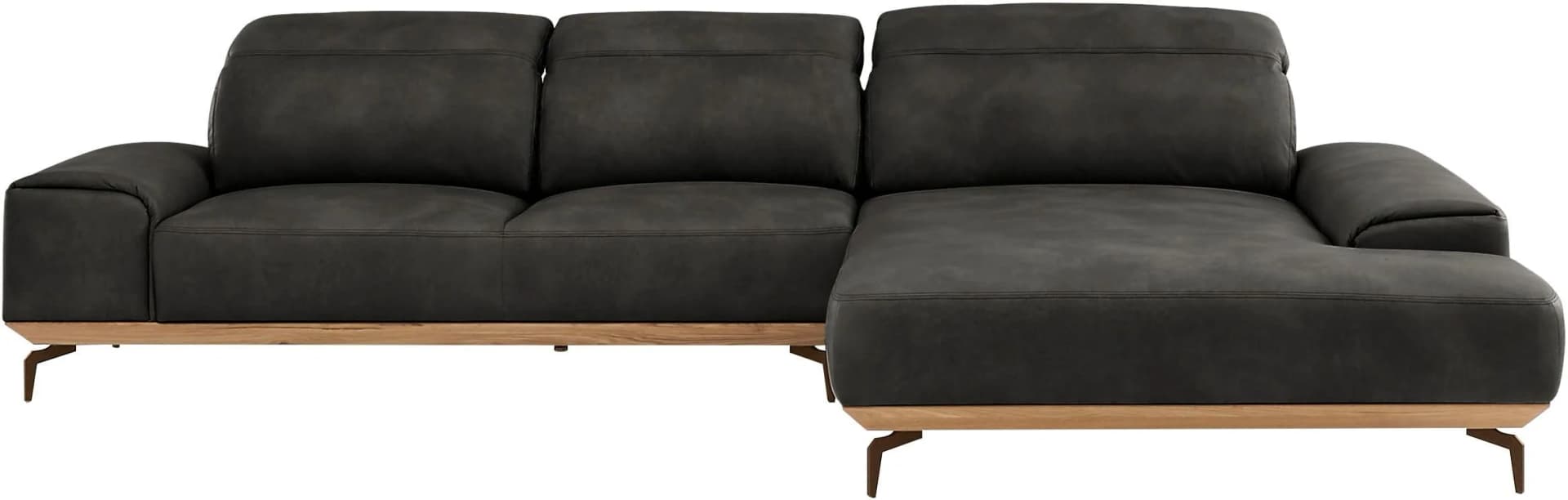Musterring Wohnlandschaft MR 2490 Ecksofa Long-Life-Leder Grau