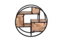 More2Home Wandregal CIRCLE rund Mangoholz natur Eisen schwarz Bild 4