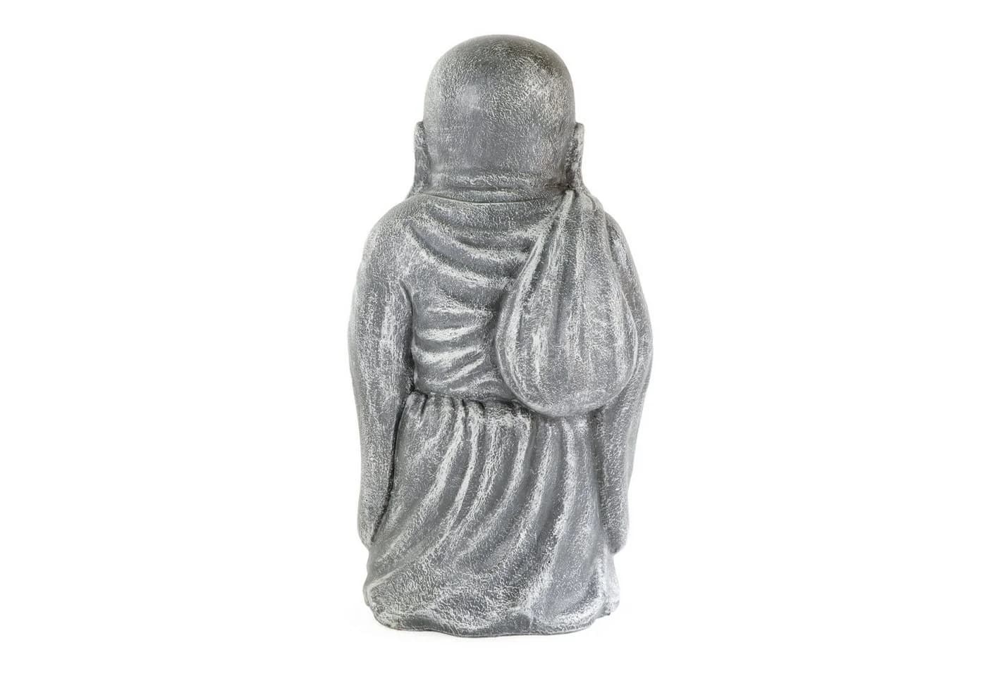 More2Home Dekoobjekt HAPPY BUDDHA silbergrau GRC Beton - Bild 4
