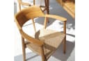 More2Home Gartenstuhl KENNEDY-2 Teak Poly-Binsensitz Stapelbar Bild 3