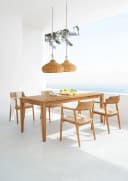 More2Home Gartenstuhl KENNEDY-2 Teak Poly-Binsensitz Stapelbar Bild 4