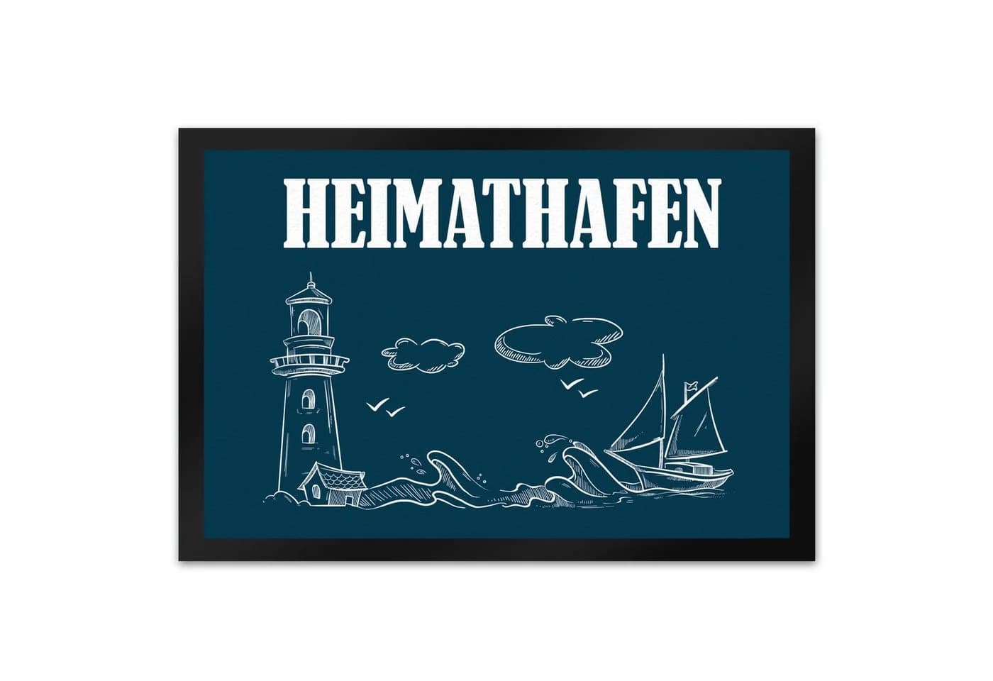 speecheese Fußmatte Heimathafen XL mit Hafen Motiv - Bild 2